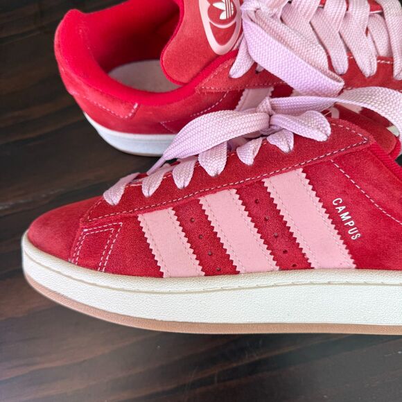 Size 7.5 - adidas Campus 00s Low Scarlet Red Gum sole - H03477 - Picture 12 of 14
